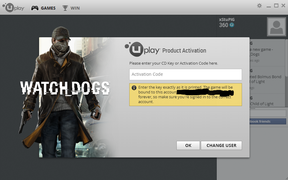 activation code for watch dogs